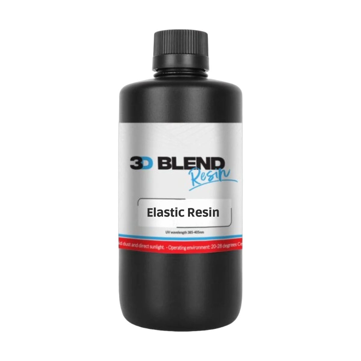 3D Blend Elastic Black Resin 500ml