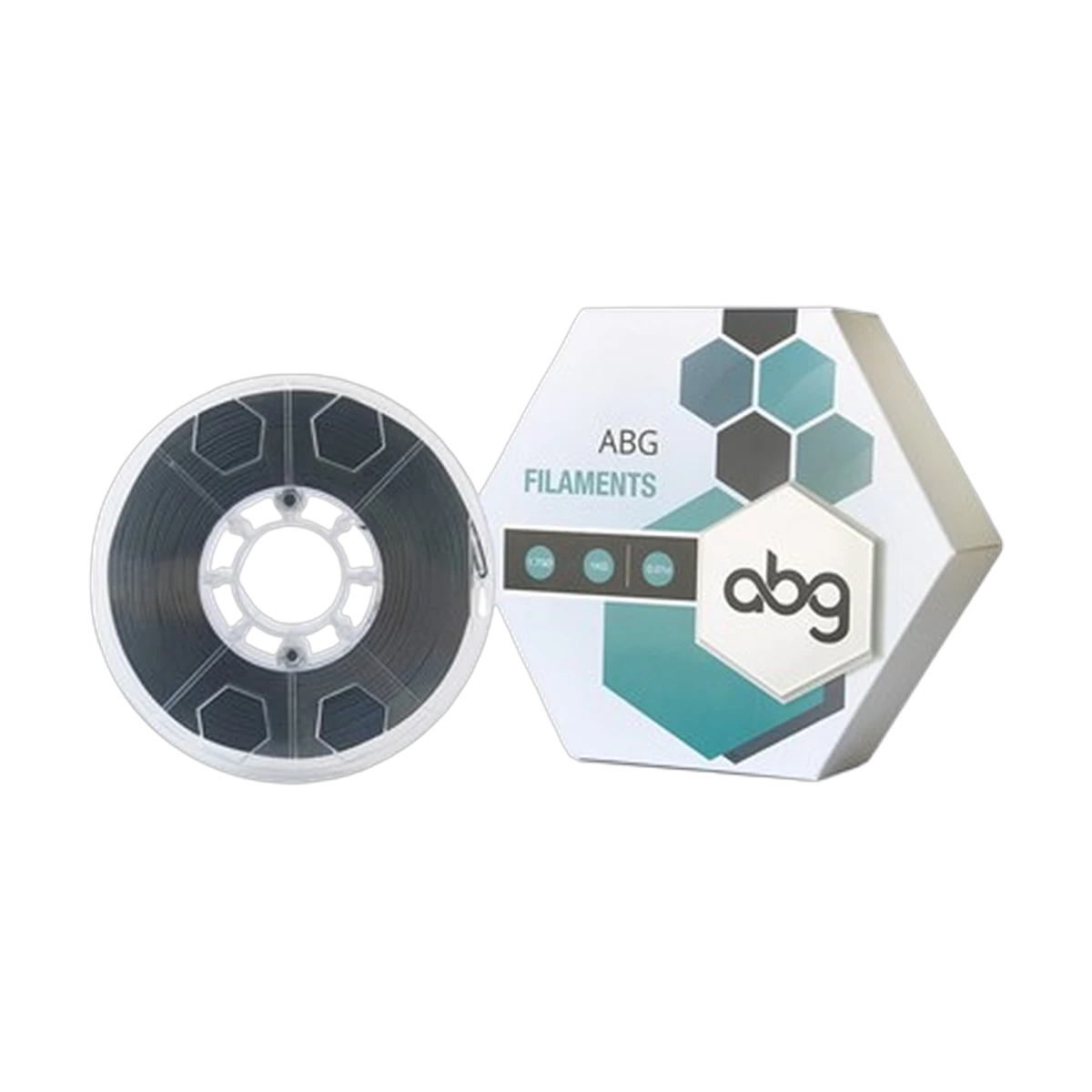 High Precision PLA Black Filament ABG 1.75mm 1kg