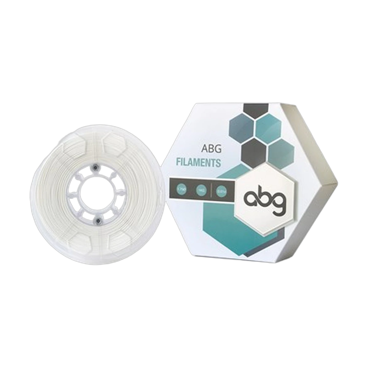 High Precision PLA White Filament ABG 1.75mm 1kg