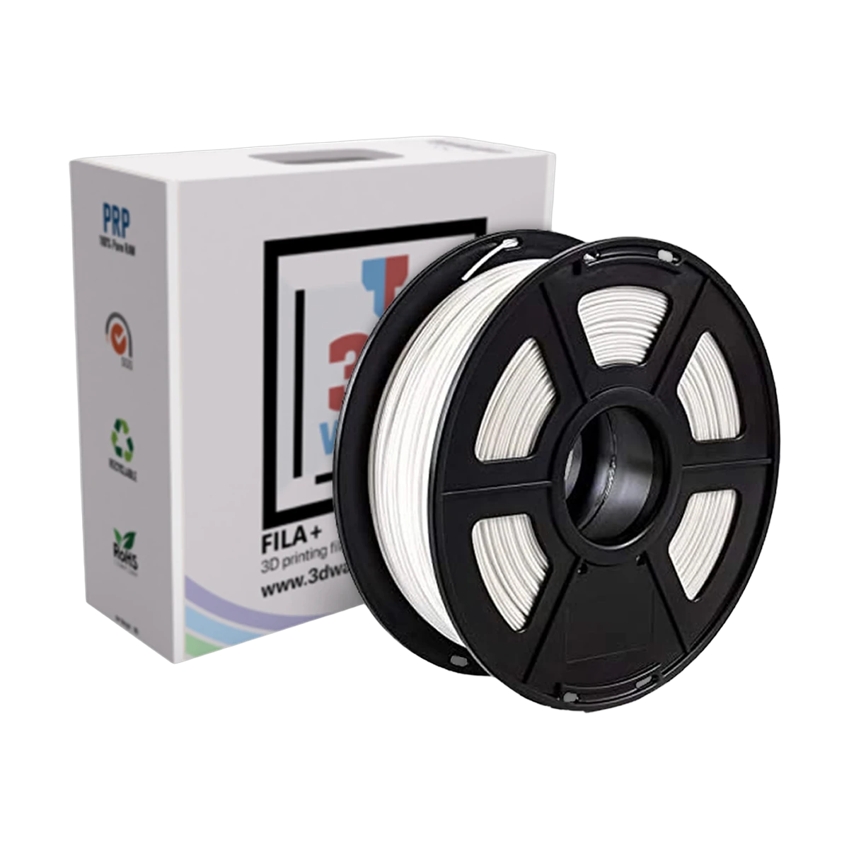 Filament 3D FILA+ ABS Blanc 1.75mm 1kg