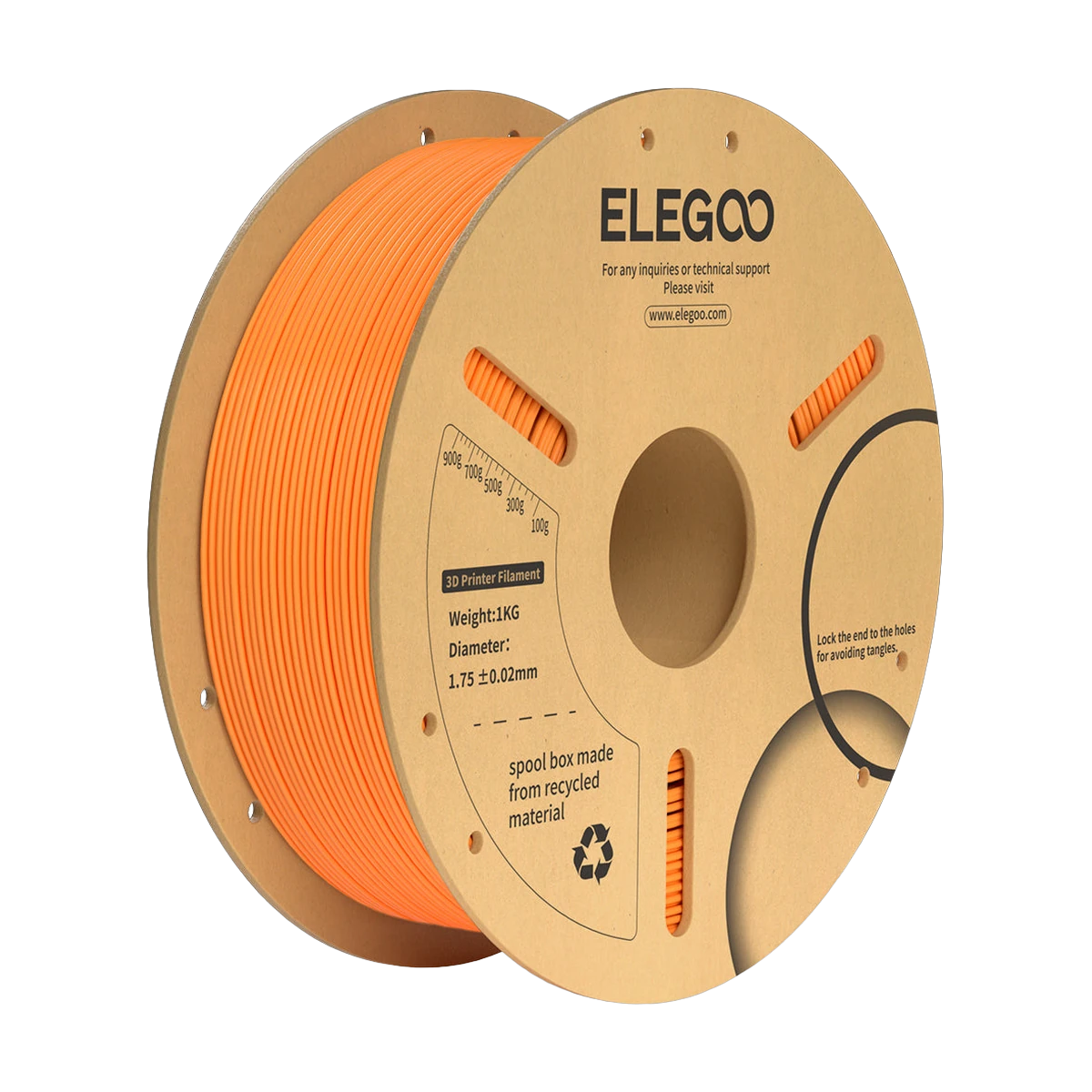 Elegoo PLA+ Orange Filament 1,75mm 1Kg