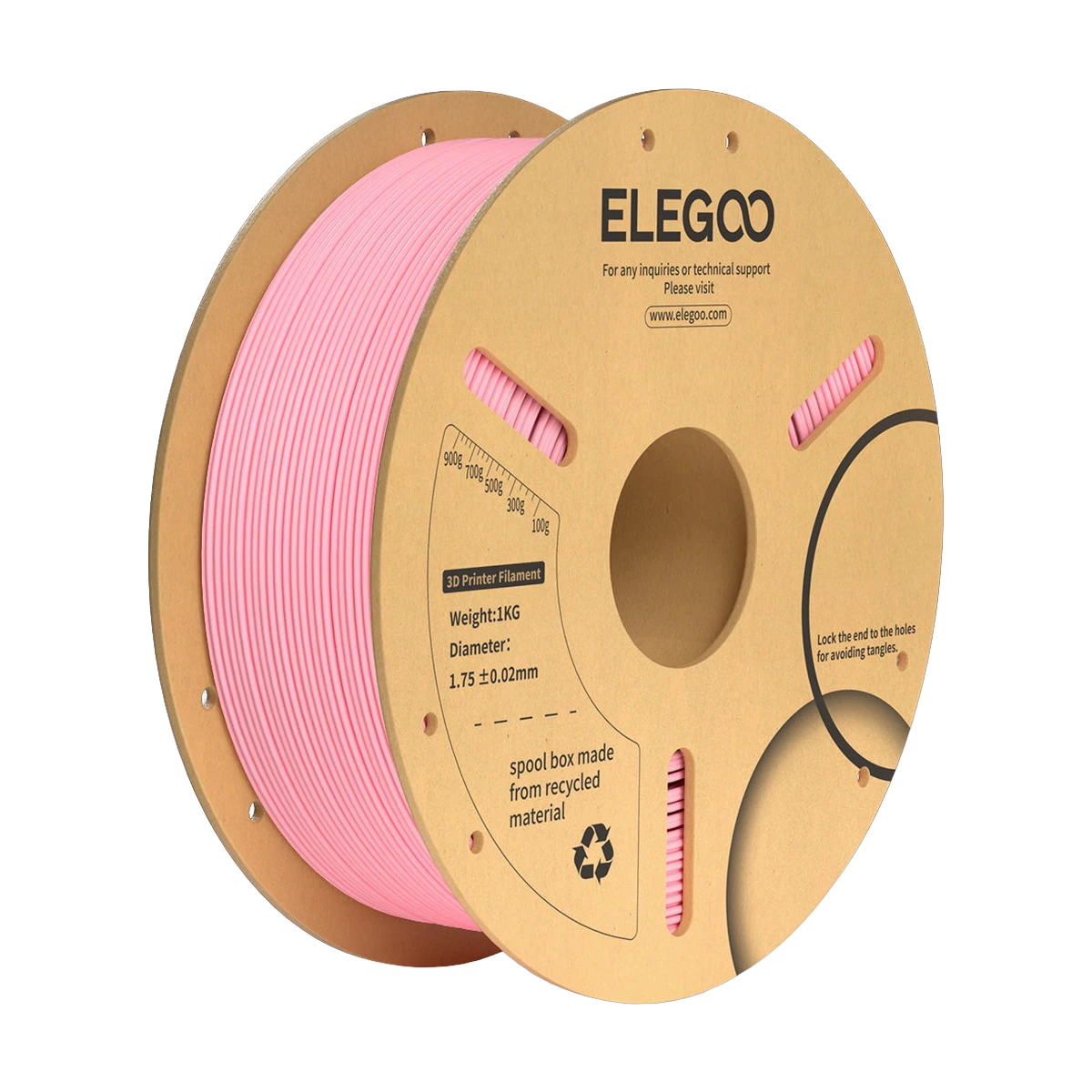Elegoo PLA+ Pink Filament 1,75mm 1Kg
