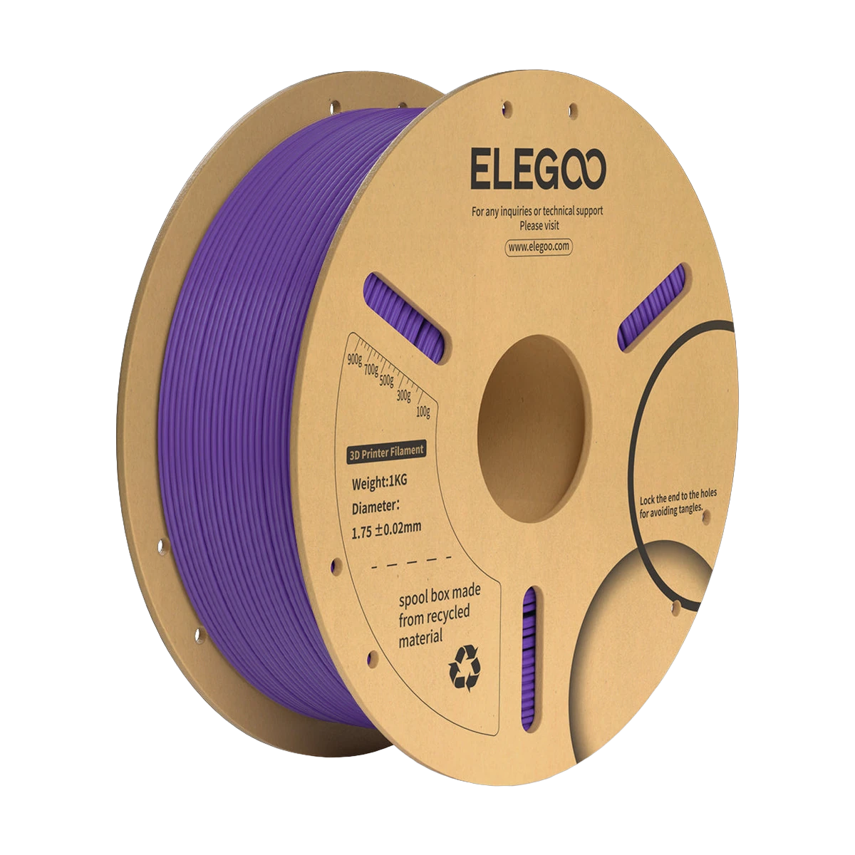 Elegoo PLA+ Purple Filament 1,75mm 1Kg