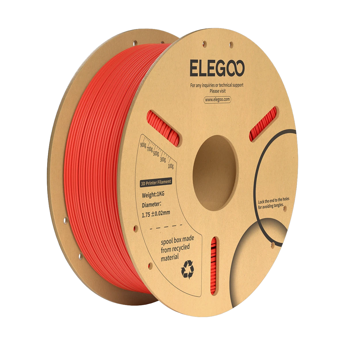 Elegoo PLA+ Red Filament 1,75mm 1Kg