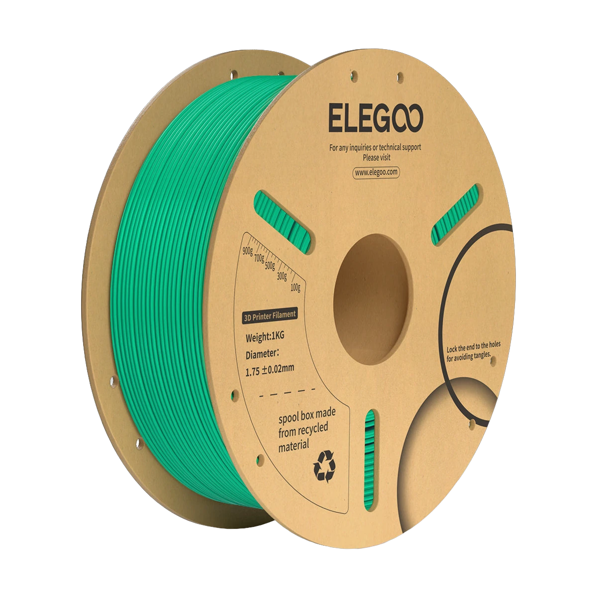 Elegoo PLA+ Sea Green Filament 1,75mm 1Kg