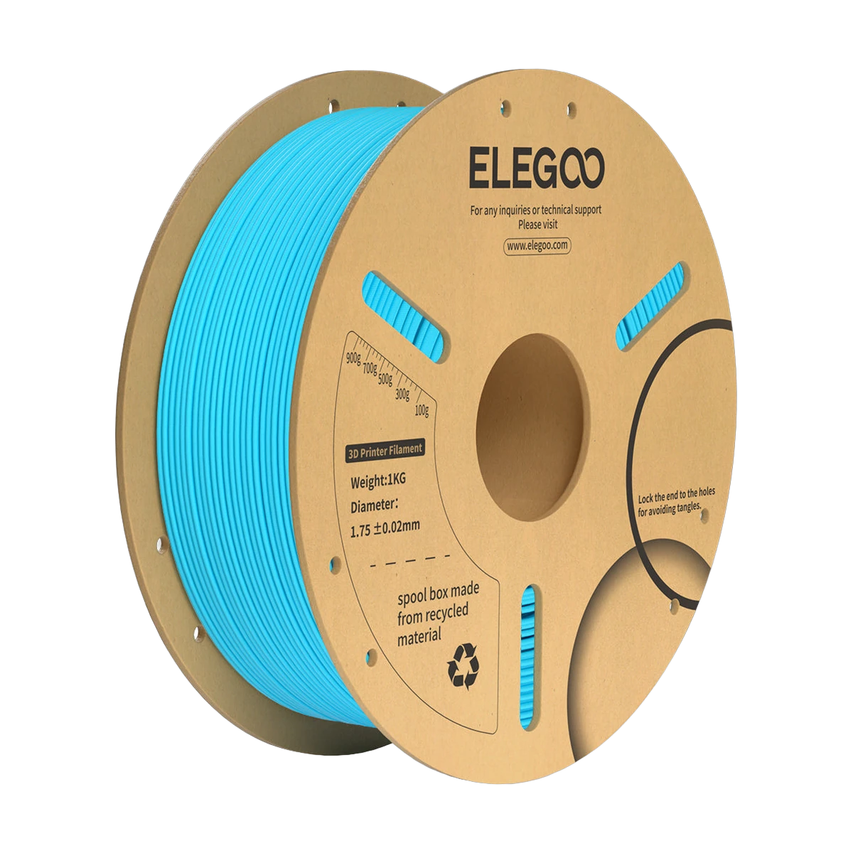 Elegoo PLA+ Sky Blue Filament 1,75mm 1Kg
