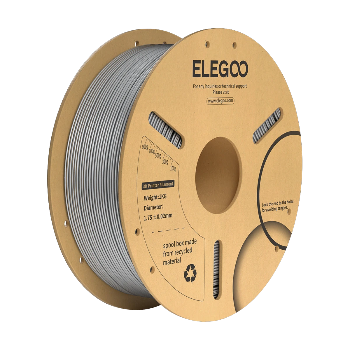 Elegoo PLA+ Space Grey Filament 1,75mm 1Kg