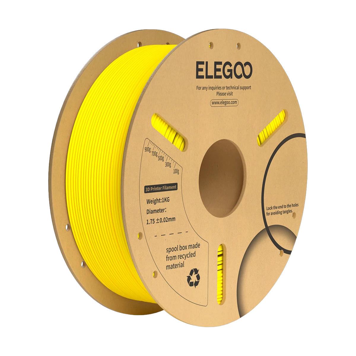 Elegoo PLA+ Yellow Filament 1,75mm 1Kg