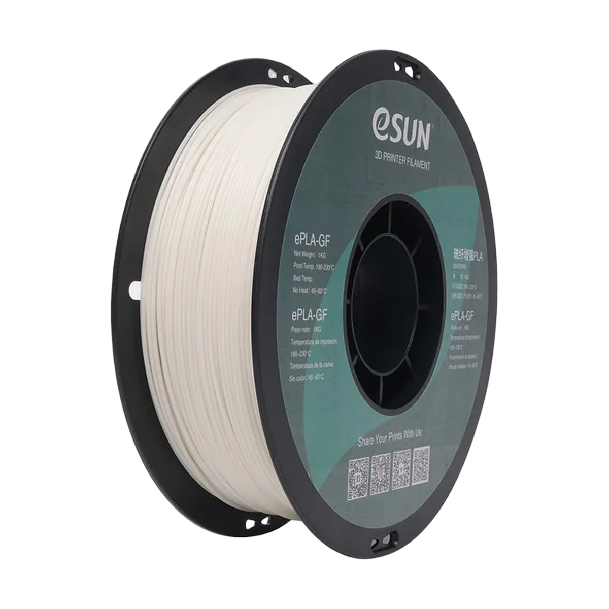 eSUN ePLA-GF 1.75mm, Nature, 1kg/spool