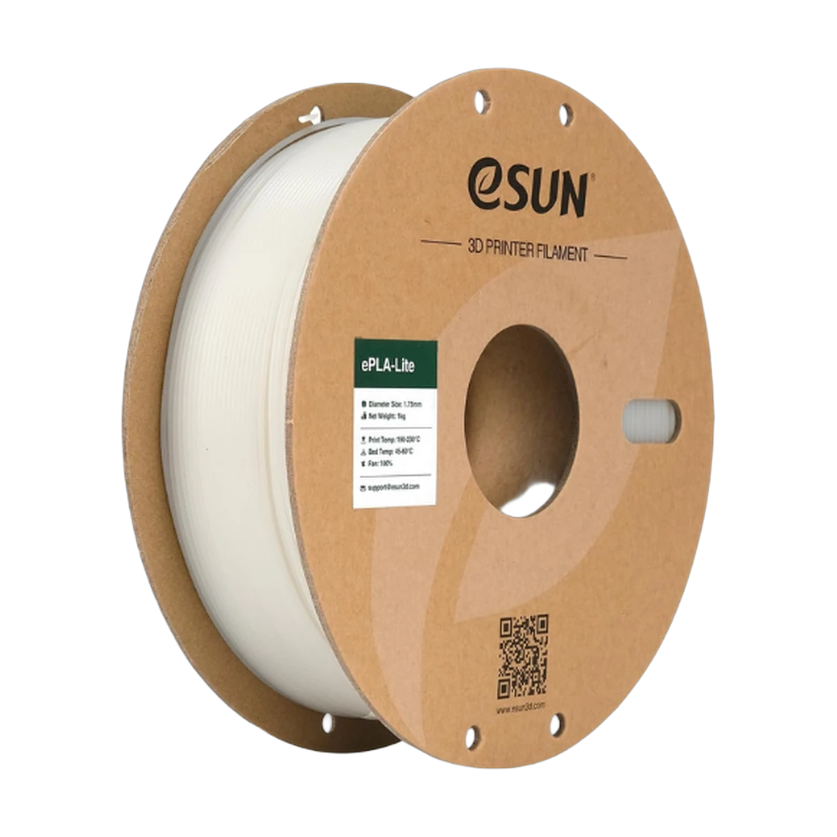 eSUN ePLA-High Speed ,1.75mm, White, 1kg/spool