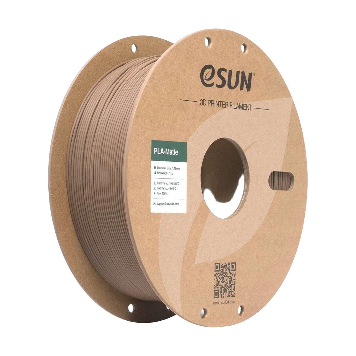 eSUN Filament 3D ePLA-Matte Brown 1.75mm 1kg
