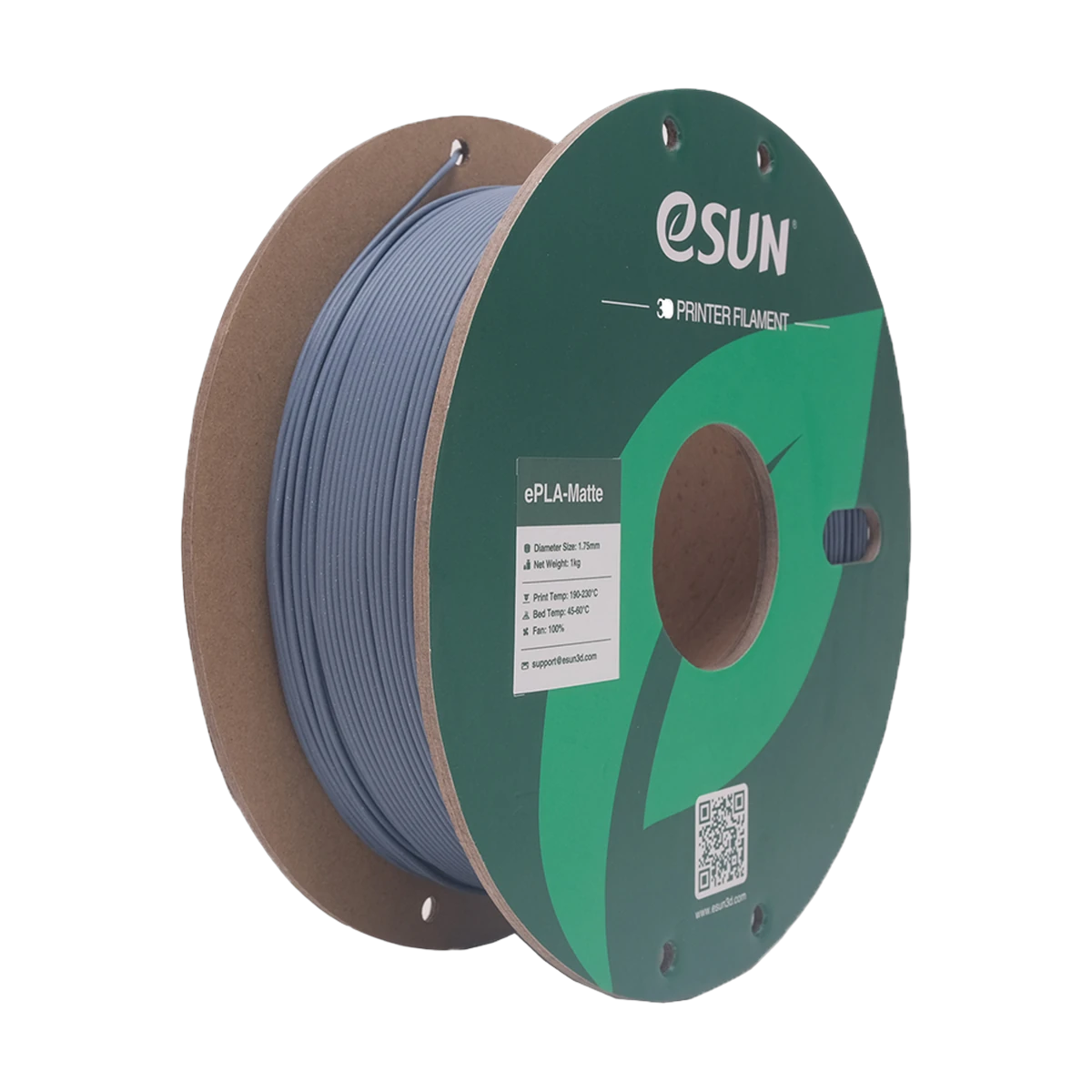 eSUN Filament 3D ePLA-Matte Dark Grey 1.75mm 1kg