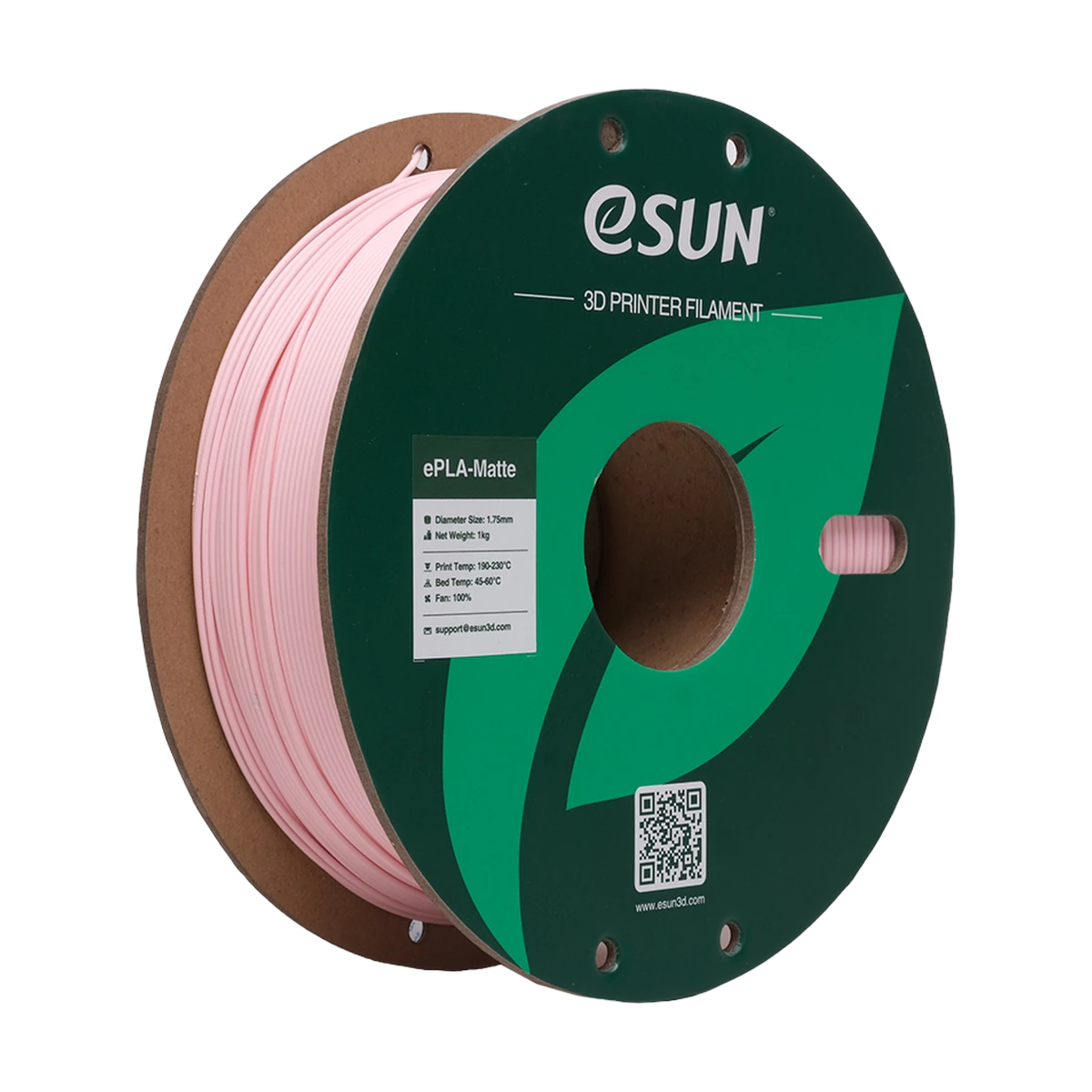 eSUN Filament 3D ePLA-Matte Peach-Pink 1.75mm 1kg