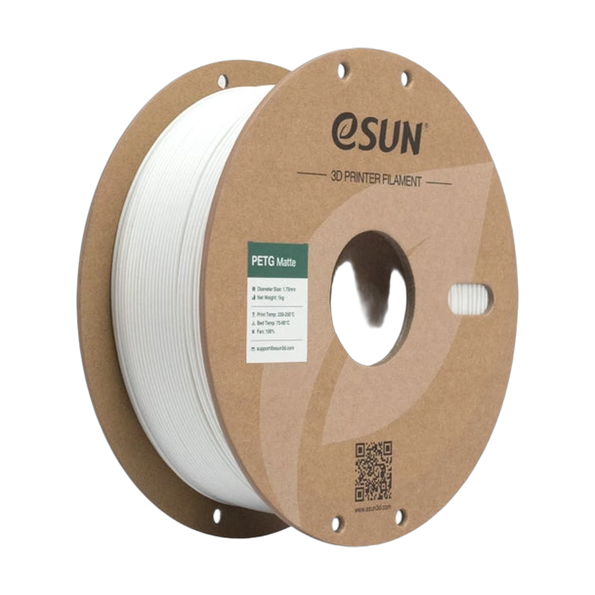 eSUN Filament 3D Petg-Matte White 1.75mm 1kg