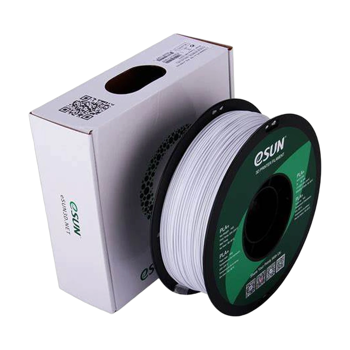 eSUN PLA+ Filament Cold White 1.75mm 1kg