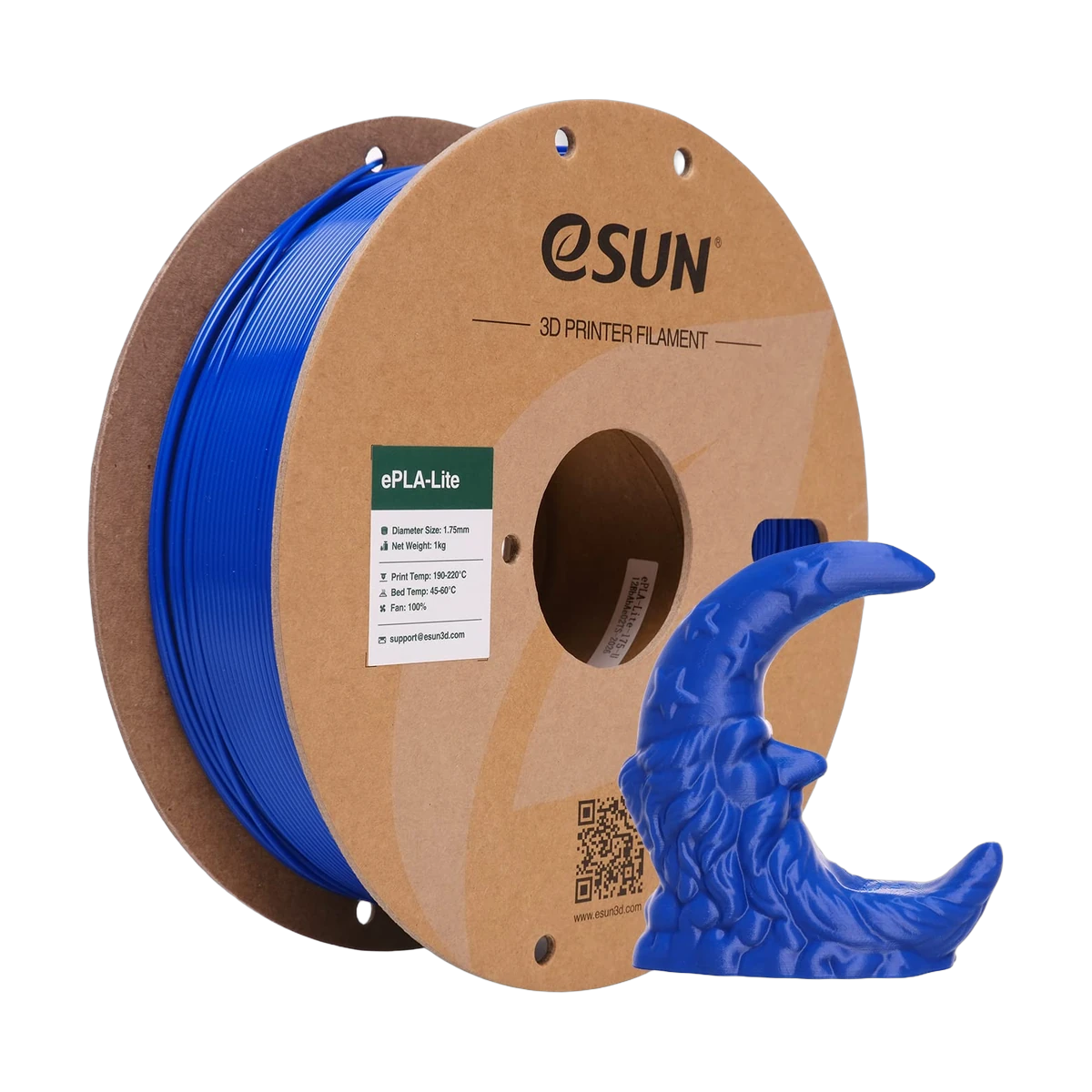 eSUN PLA-Lite 1.75mm 3D Filament Blue 1KG