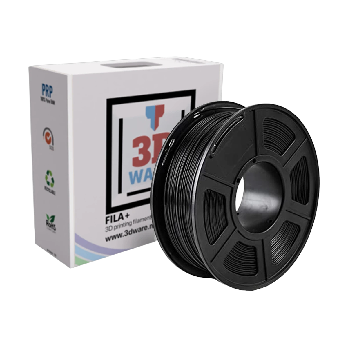 Filament 3D FILA+ ABS Noir 1.75mm 1kg