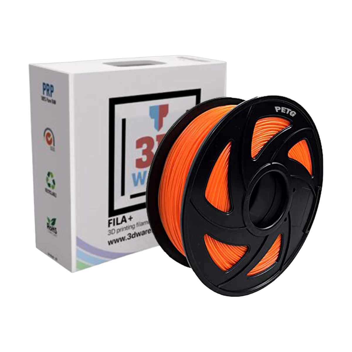 Filament 3D PETG Orange 1.75mm 1kg
