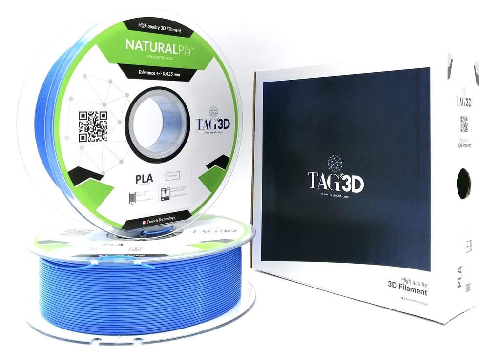 Filament 3D PLA NATURAL Bleu Ciel 1.75mm 1kg