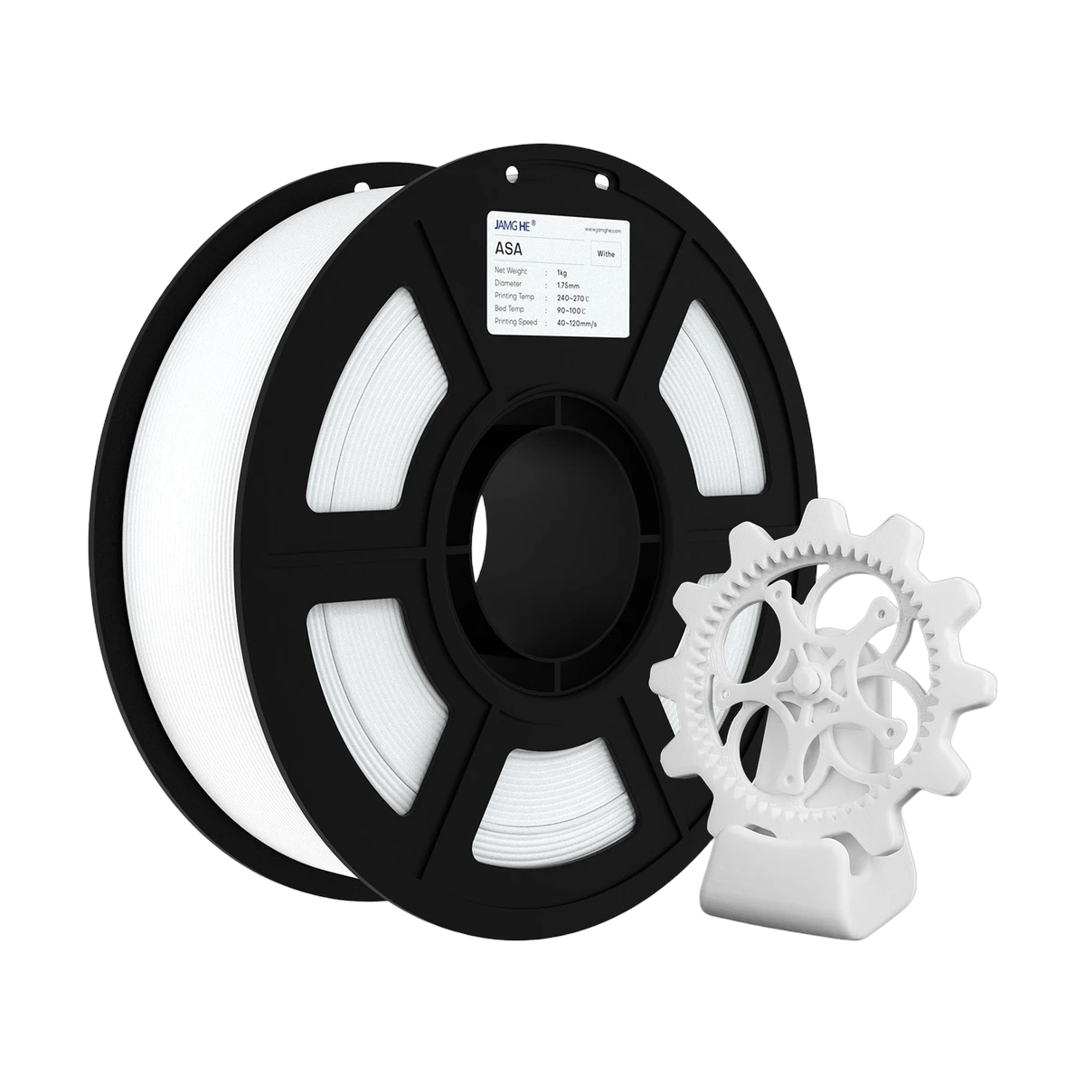 JAMG HE ASA White Filament 1.75mm 1kg