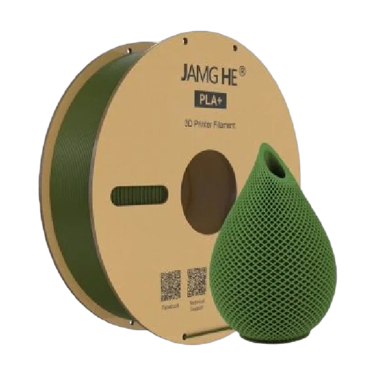 JAMG HE Eco-PLA+ khaki Filament 1.75mm, 1 Kg