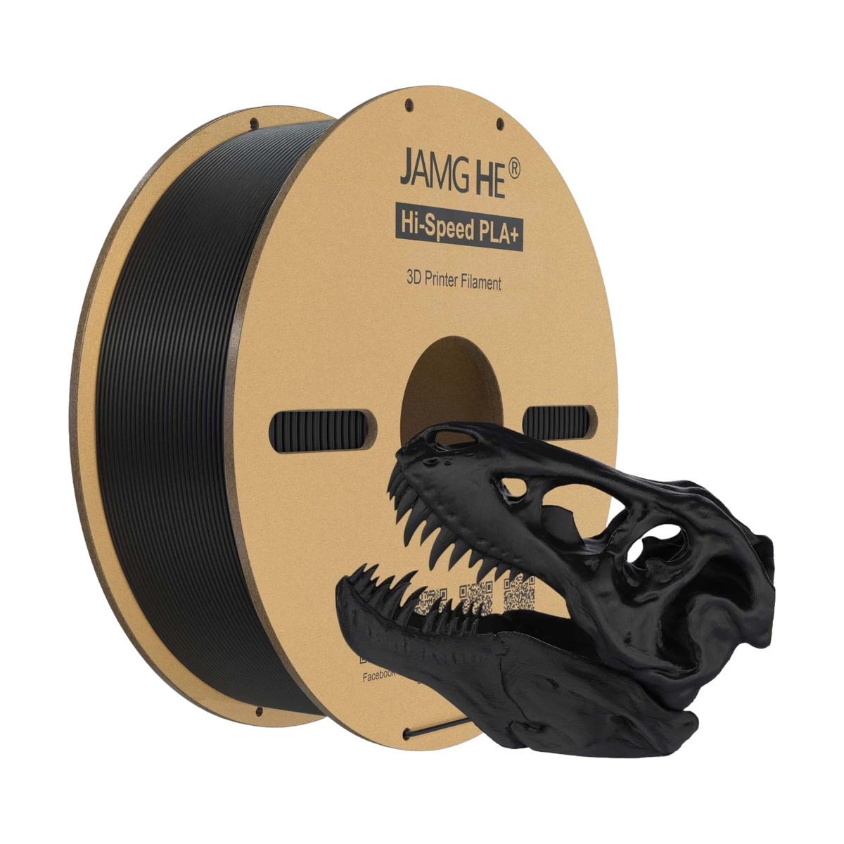 JAMG HE Hi-Speed PLA+ Filament Black 1.75mm