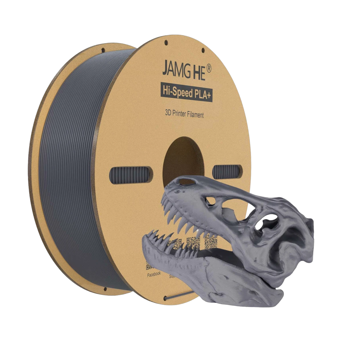 JAMG HE Hi-Speed PLA+ Filament Grey 1.75mm