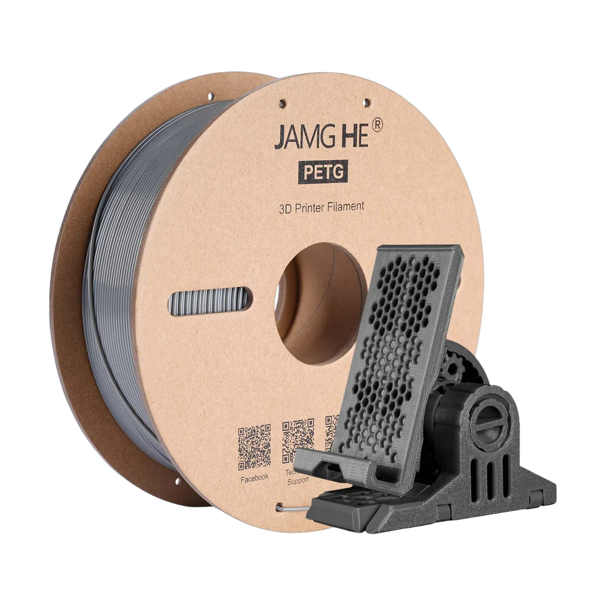JAMG HE PETG Filament Gray 1.75mm, 1 Kg