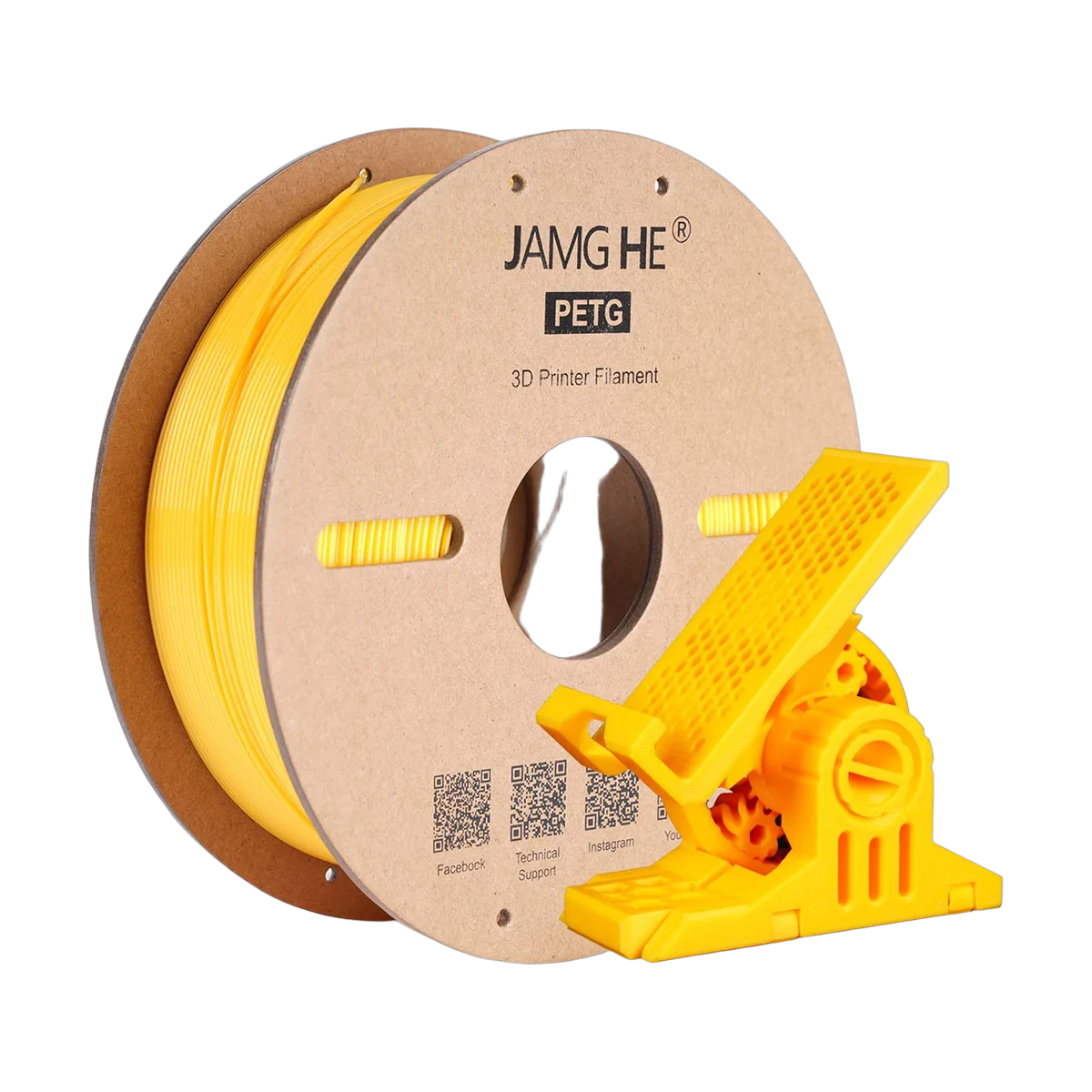 JAMG HE PETG Filament Yellow 1.75mm, 1 Kg