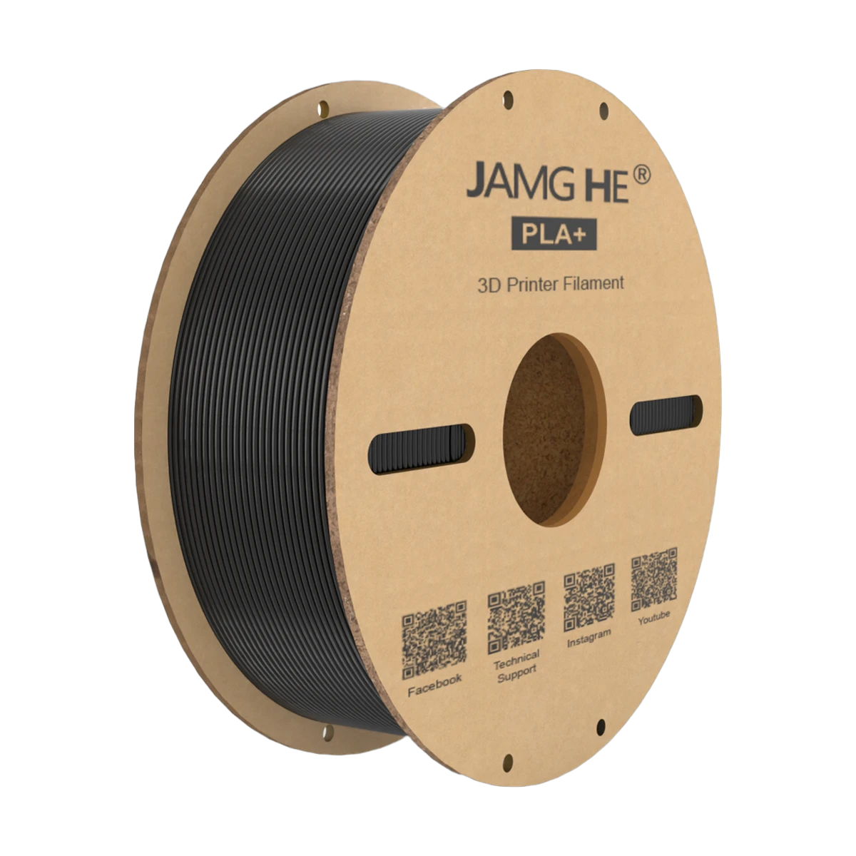 JAMG HE PLA+ Filament Black 2.85mm