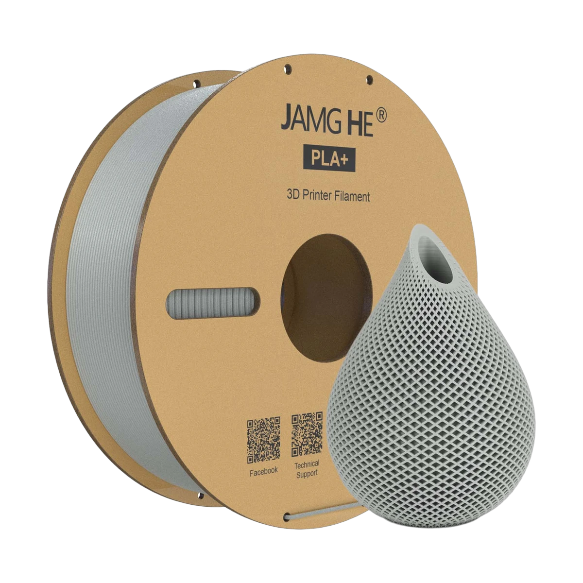 JAMG HE PLA+ Filament Grey 1.75mm