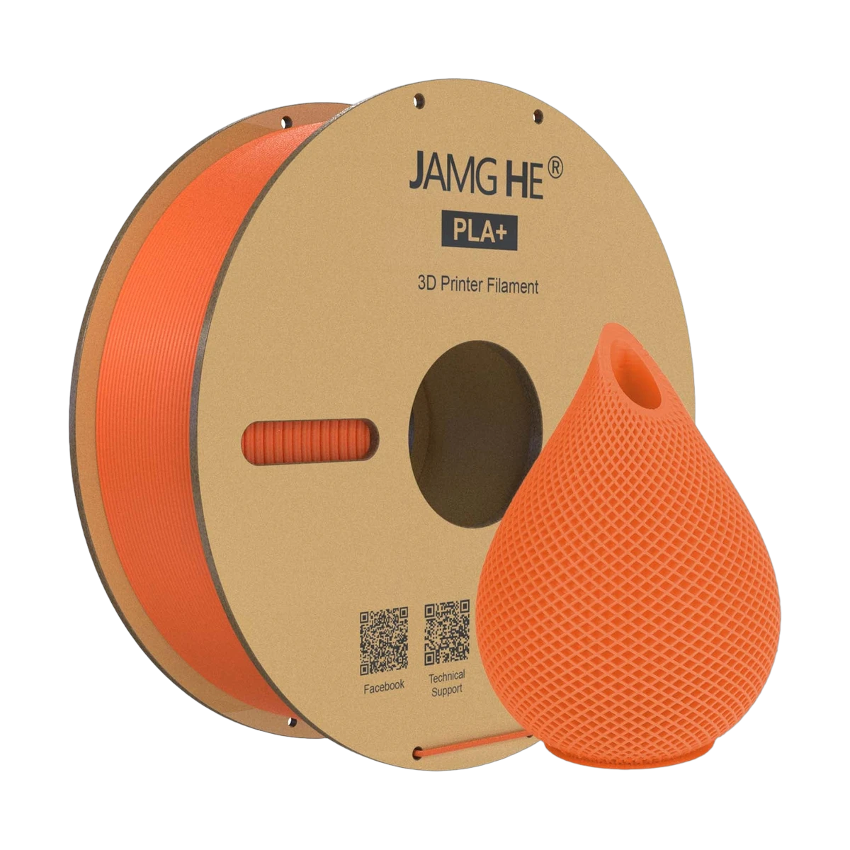 JAMG HE PLA+ Filament Orange 1.75mm
