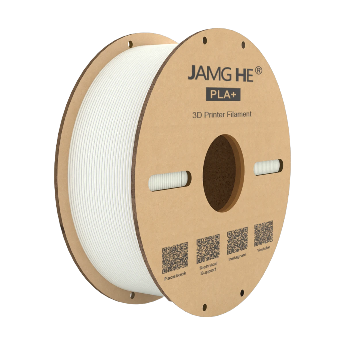 JAMG HE PLA+ Filament White 1.75mm
