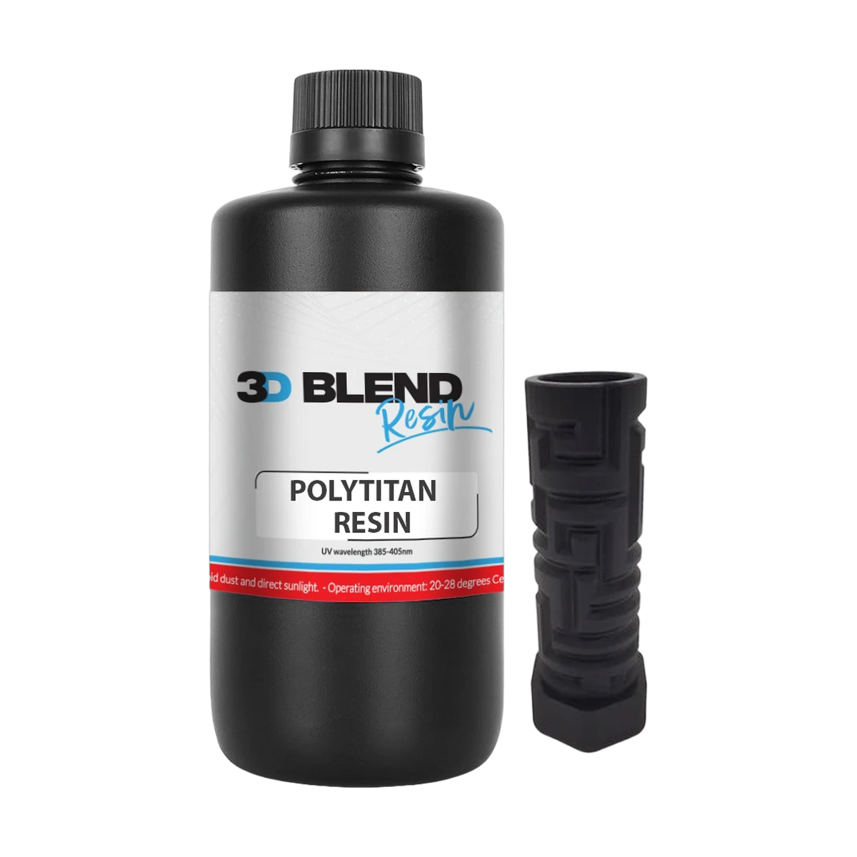 PolyTitan Resin for LCD DLP SLA 405nm Black 500g